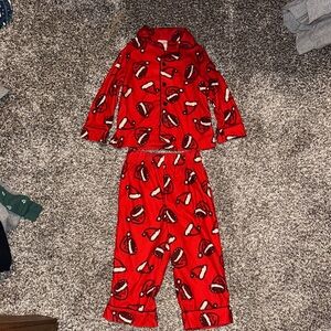 Cat & Jack Festive Red Kids Pajama Set